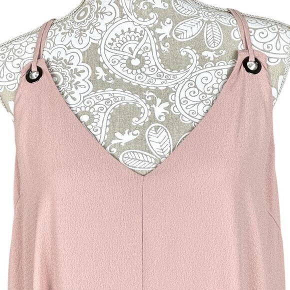 Adelyn Rae Georgina Shift Dress Pink Size Large Handkerchief‎ Hem - Picture 7 of 9